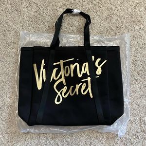 Victoria's Secret Black Insulated Cooler Tote Bag